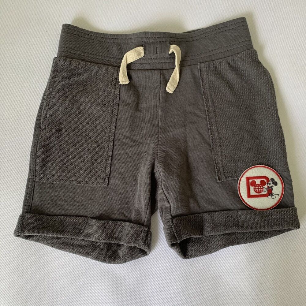 Disney Parks Shorts Youth XS Forever Collection Junk Food Gray Mickey Mouse Ears